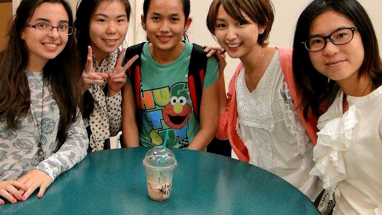 WIE students practising everyday English together