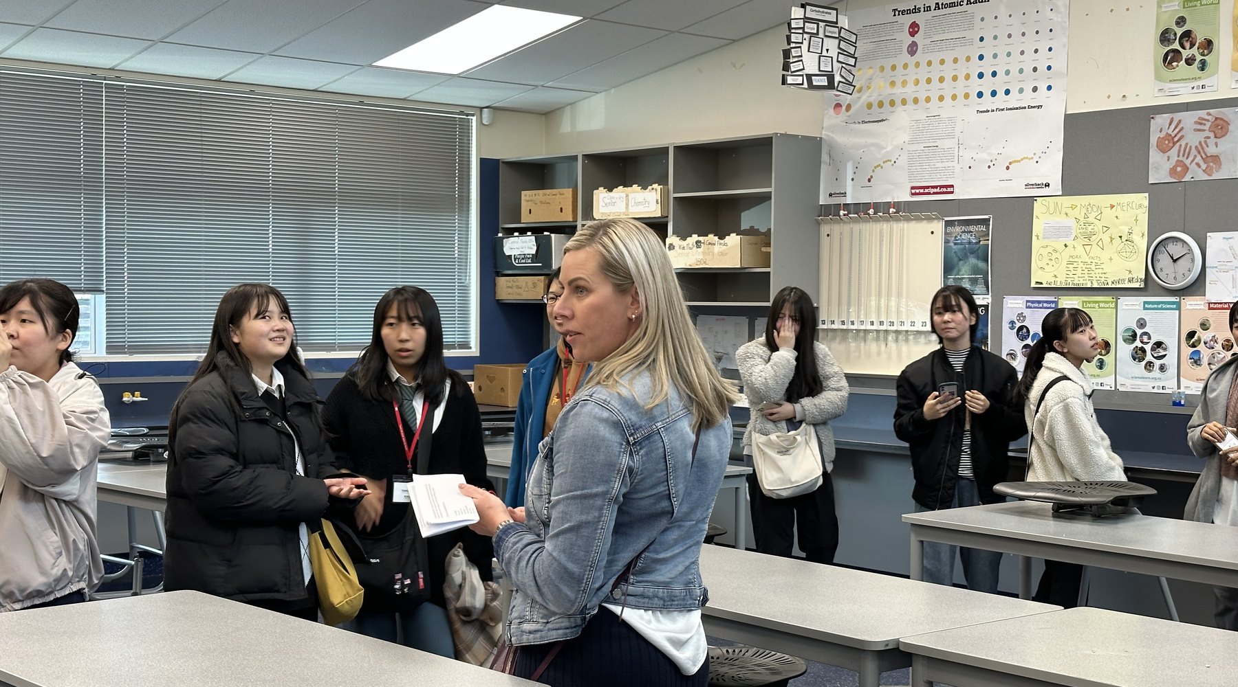 WIE students practising focused English for health and study contexts