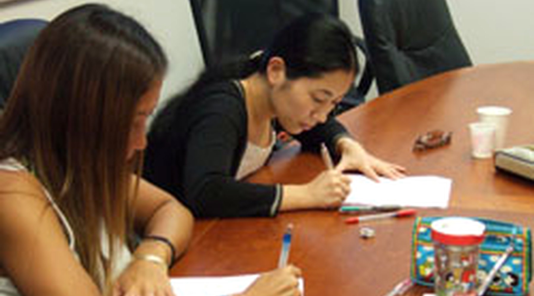 Students at Waikato Institute of Education preparing for English study goals