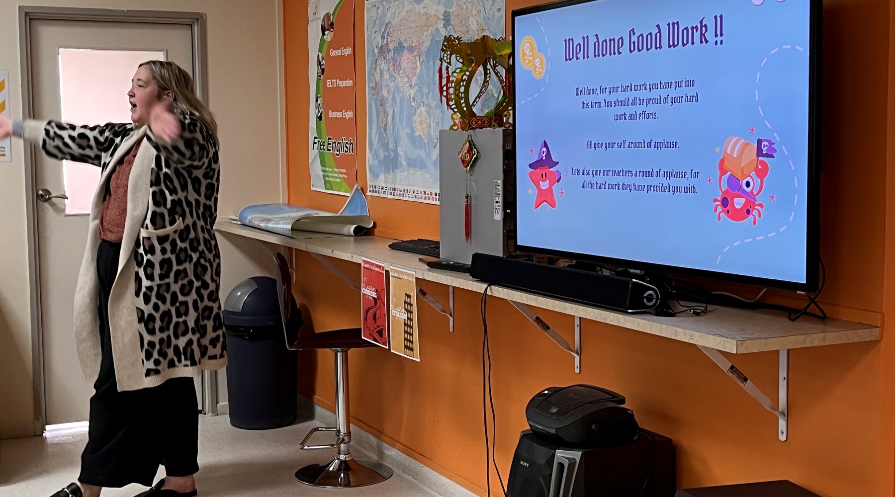WIE students using English for practical study goals